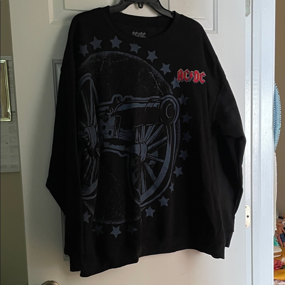 AC/DC BLACK CANNON UNISEX SWEATER 3XL